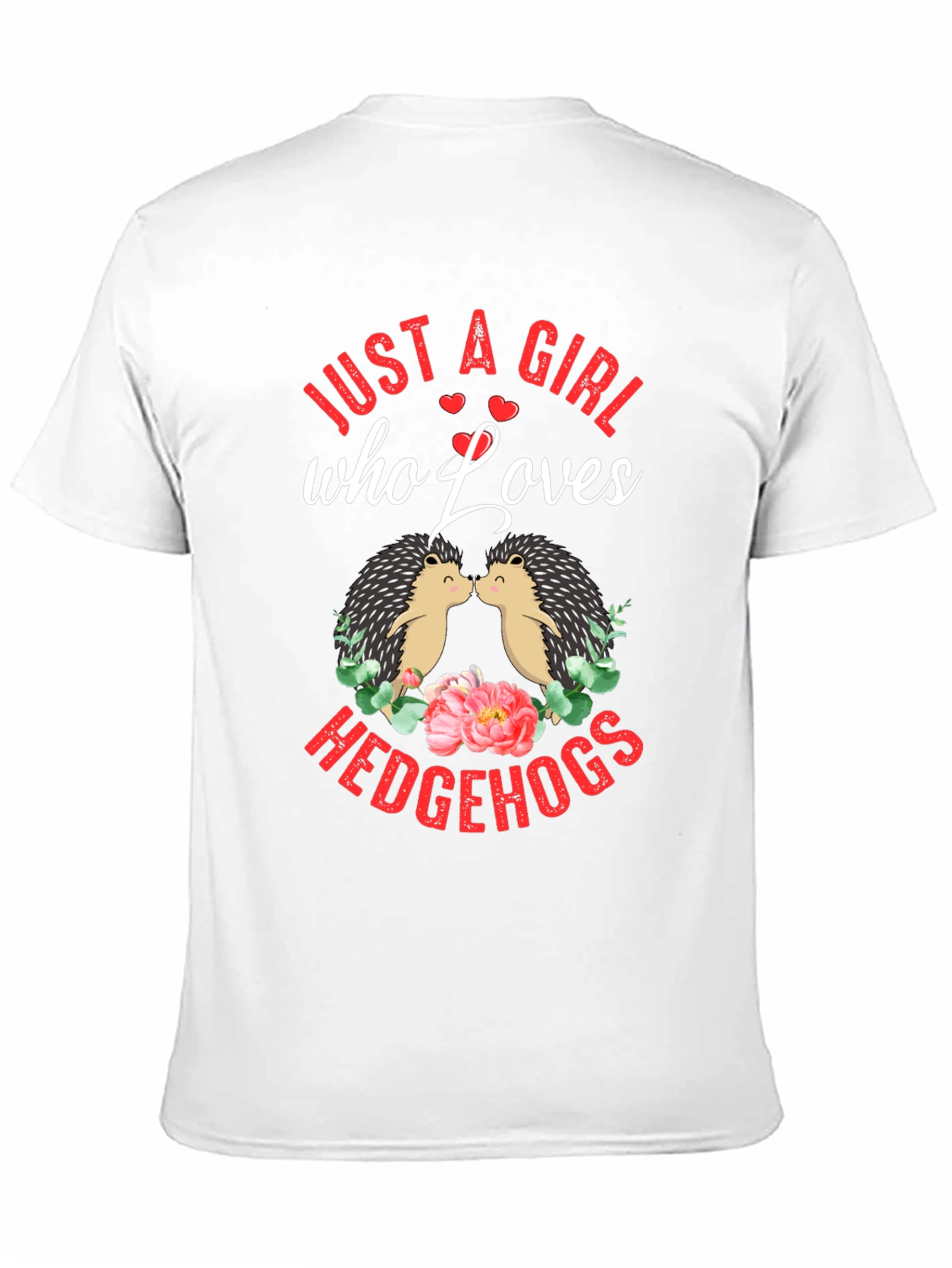 Girl Who Loves Hedgehogs Graphic Tee