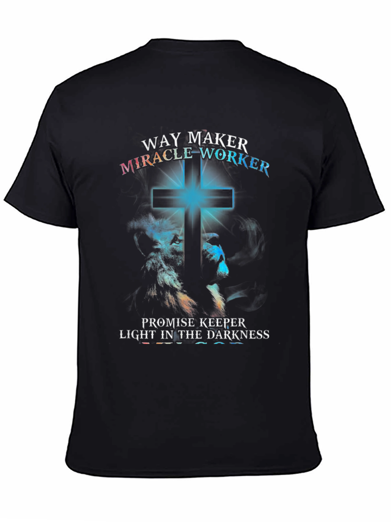 Way Maker T-Shirt - Lion & Cross Graphic Tee