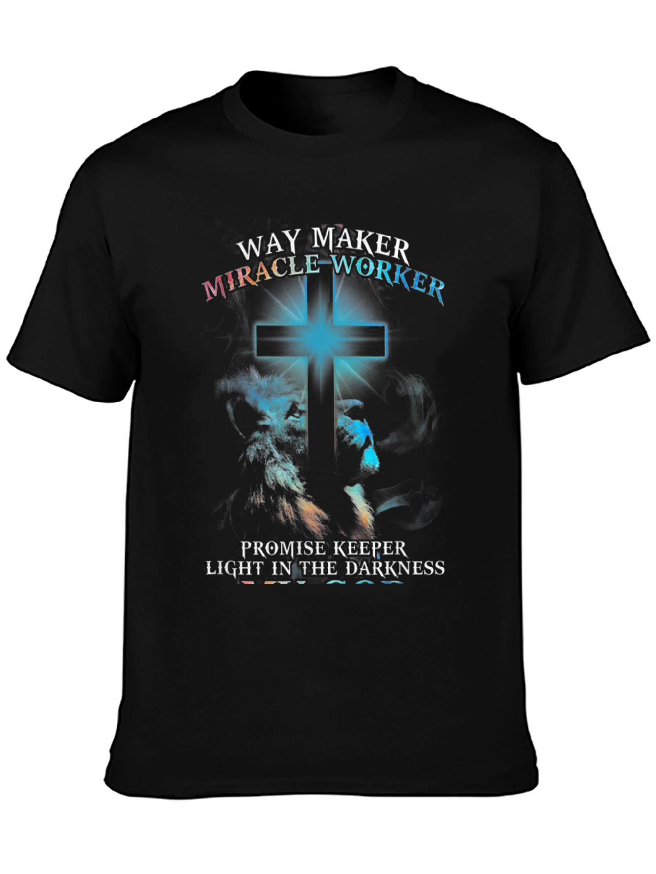 Way Maker T-Shirt - Lion & Cross Graphic Tee