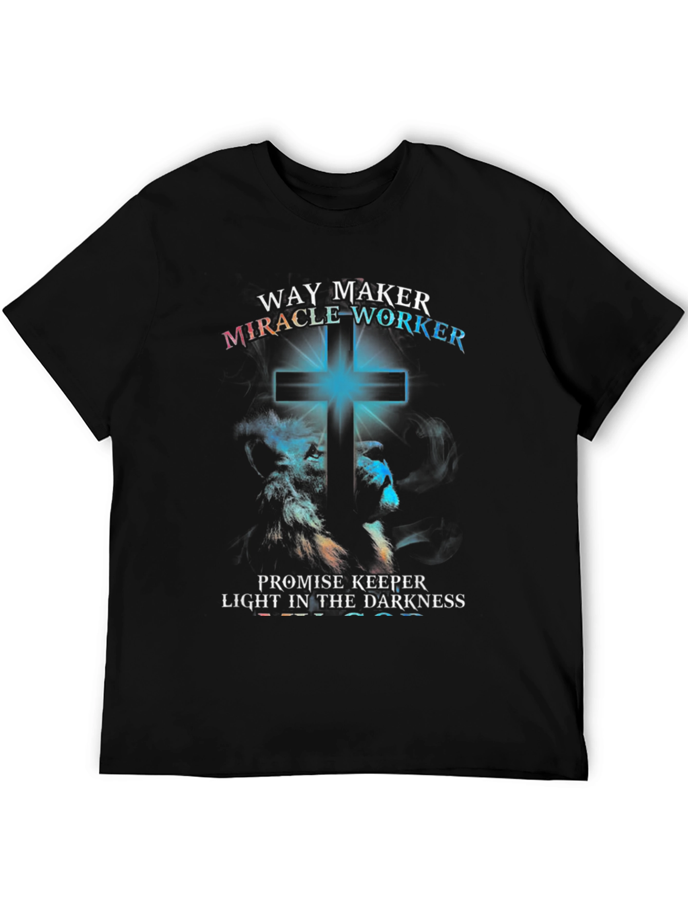 Way Maker T-Shirt - Lion & Cross Graphic Tee