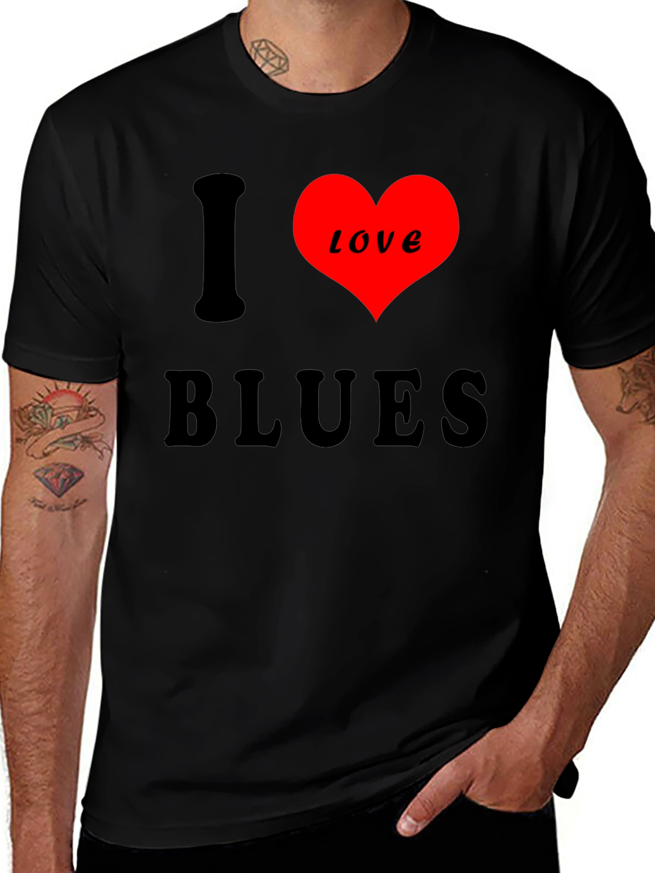 I Love Blues T-Shirt - Classic Design