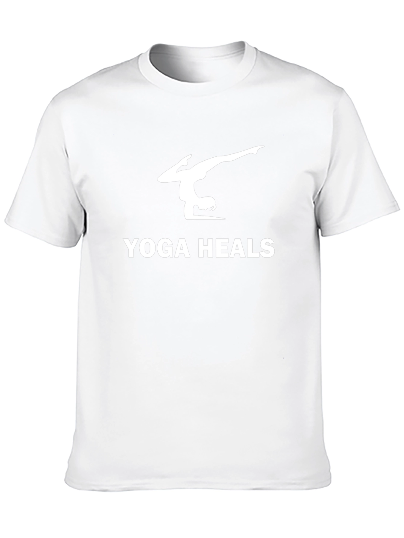 Yoga Heals Graphic Tee - Black Cotton Blend