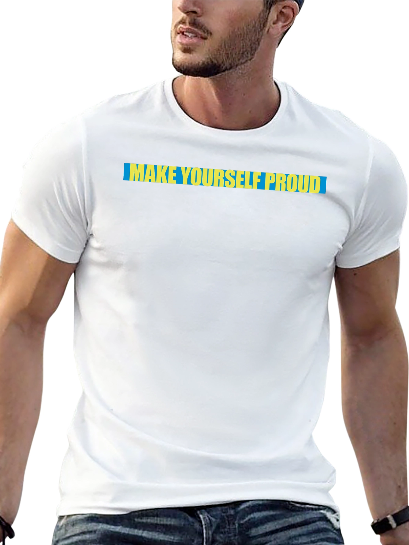 Make Yourself Proud Graphic T-Shirt - Black