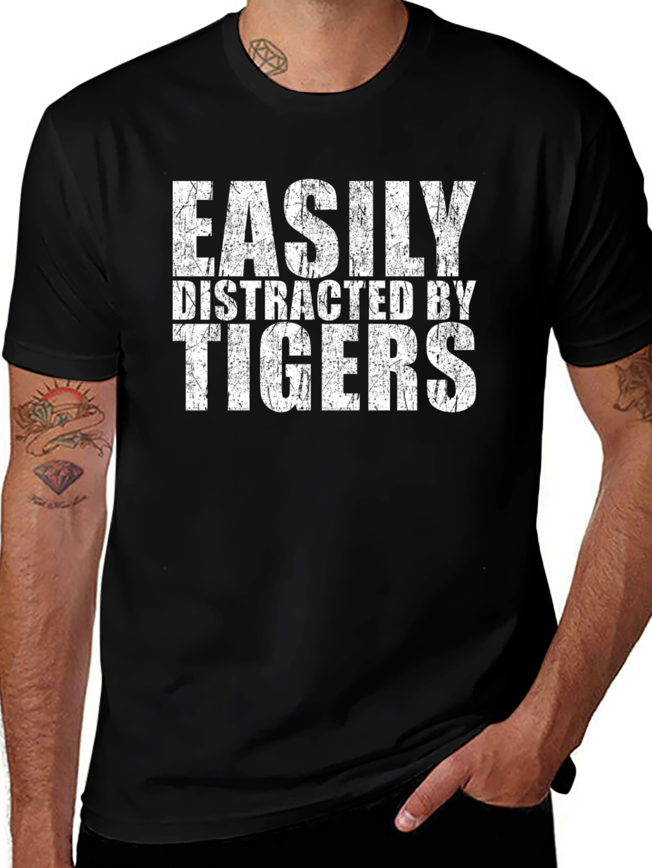 Easily Distracted by Tigers Graphic Tee