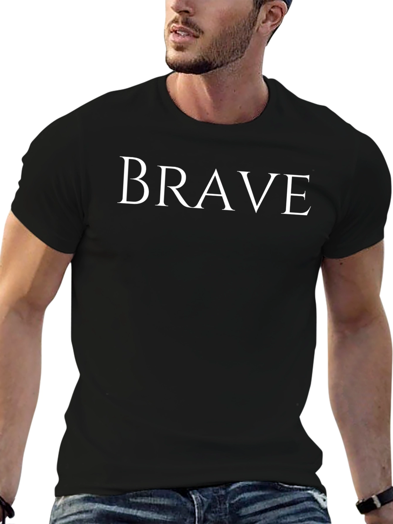 Brave Graphic Tee - Mens Black T-Shirt