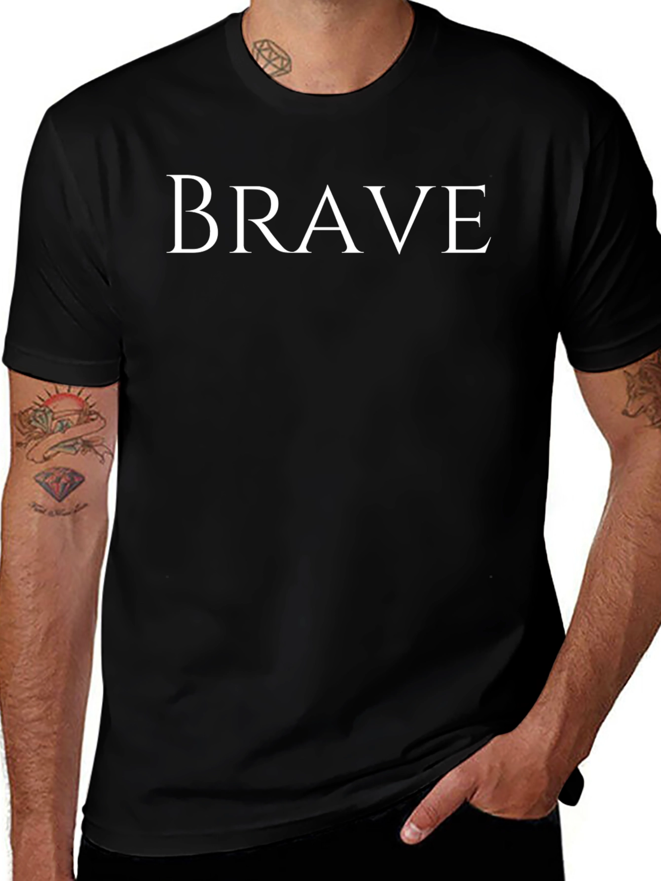 Brave Graphic Tee - Mens Black T-Shirt