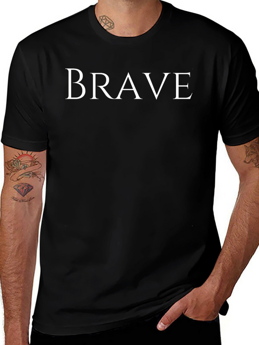 Brave Graphic Tee - Mens Black T-Shirt
