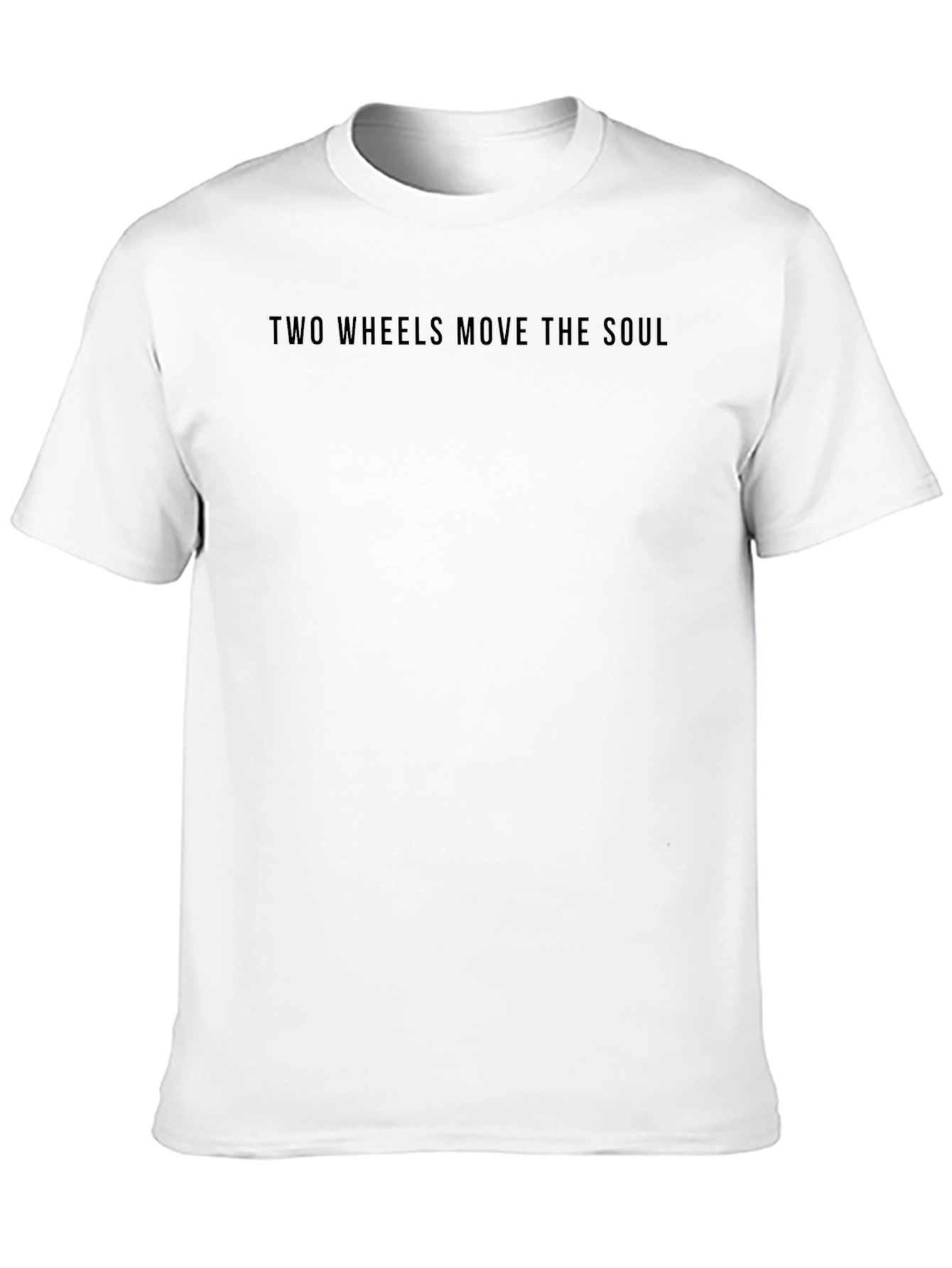 Two Wheels Move The Soul Black Graphic Tee
