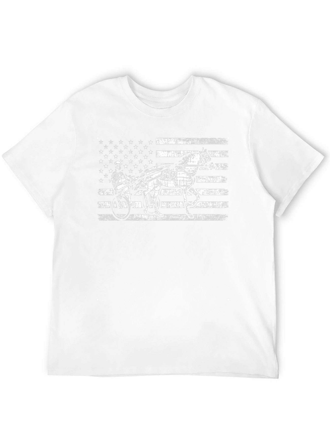 American Flag Harness Racing T-Shirt