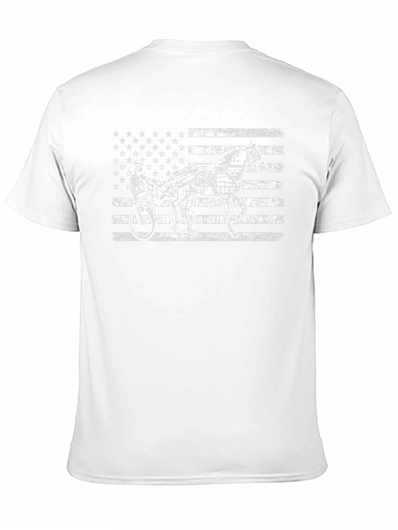 American Flag Harness Racing T-Shirt