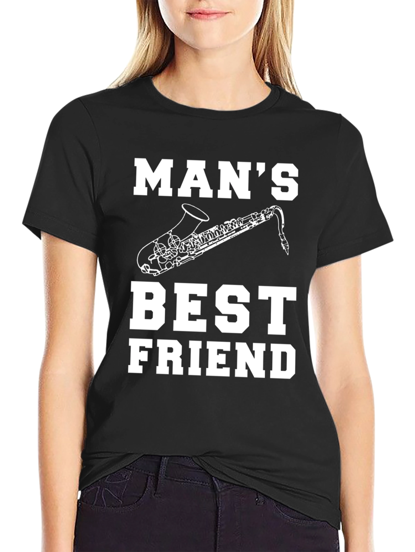 Mans Best Friend Saxophone T-Shirt