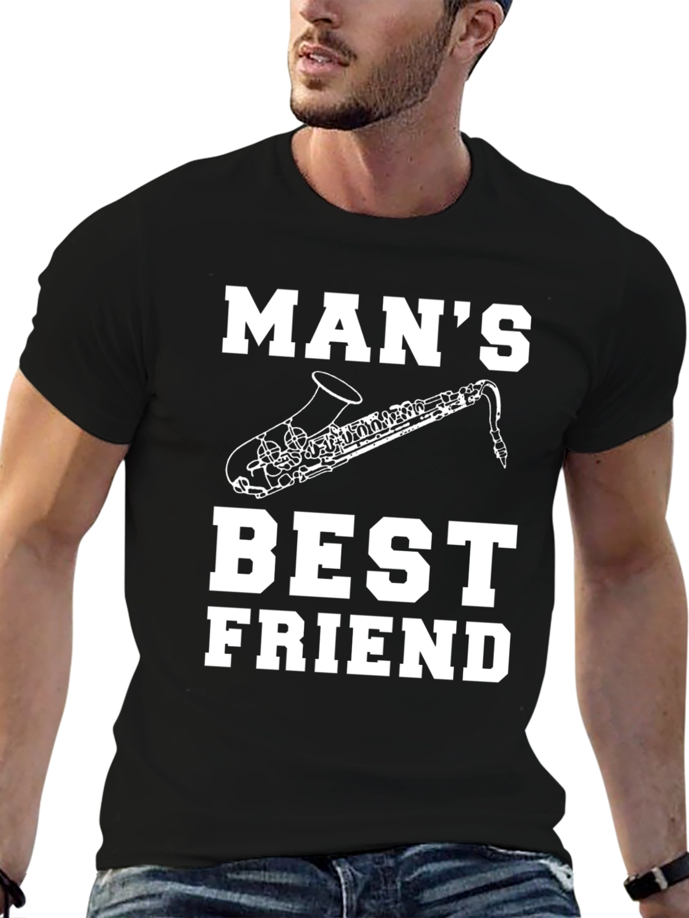 Mans Best Friend Saxophone T-Shirt