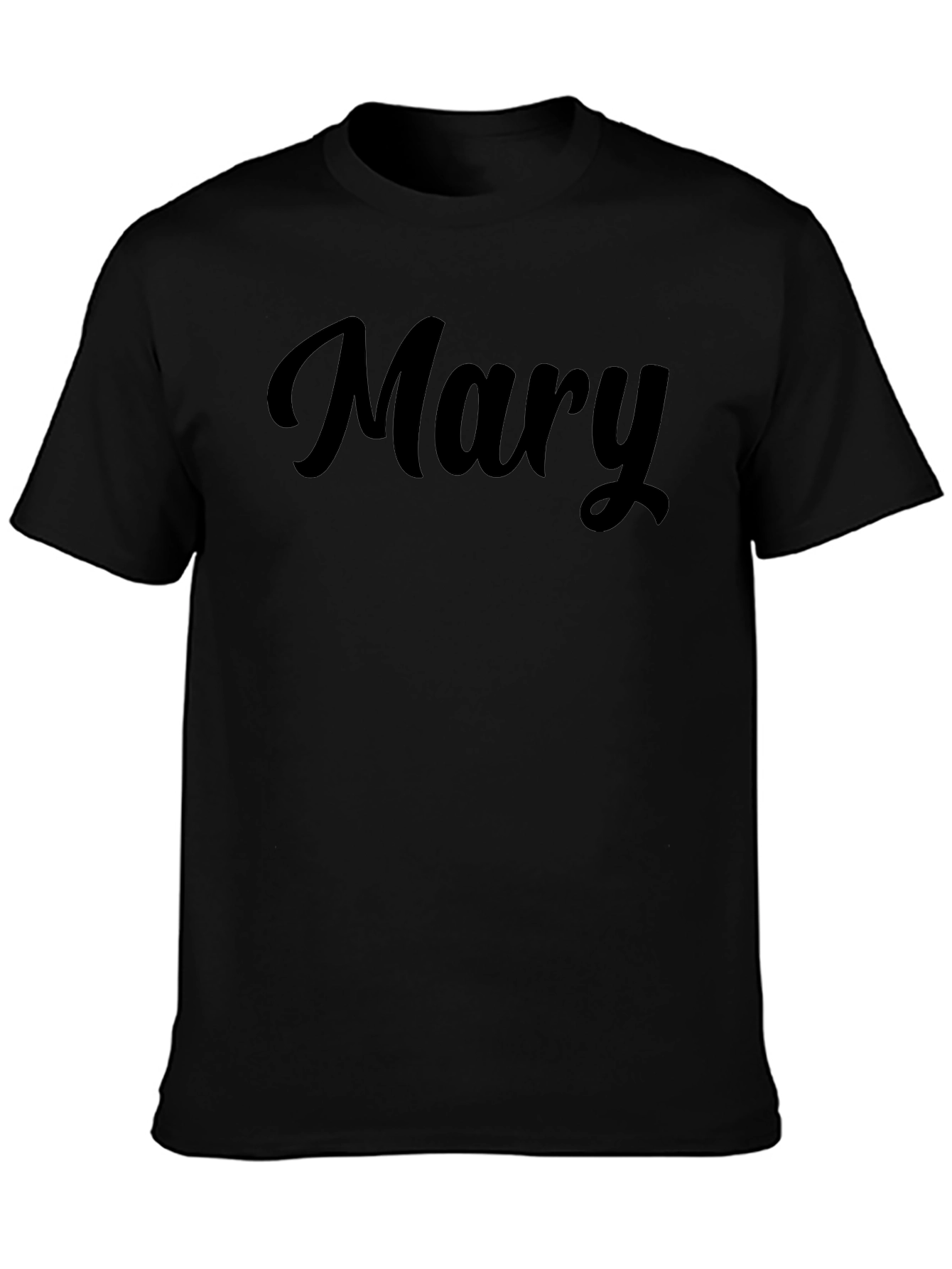 Personalized Mary Black T-Shirt