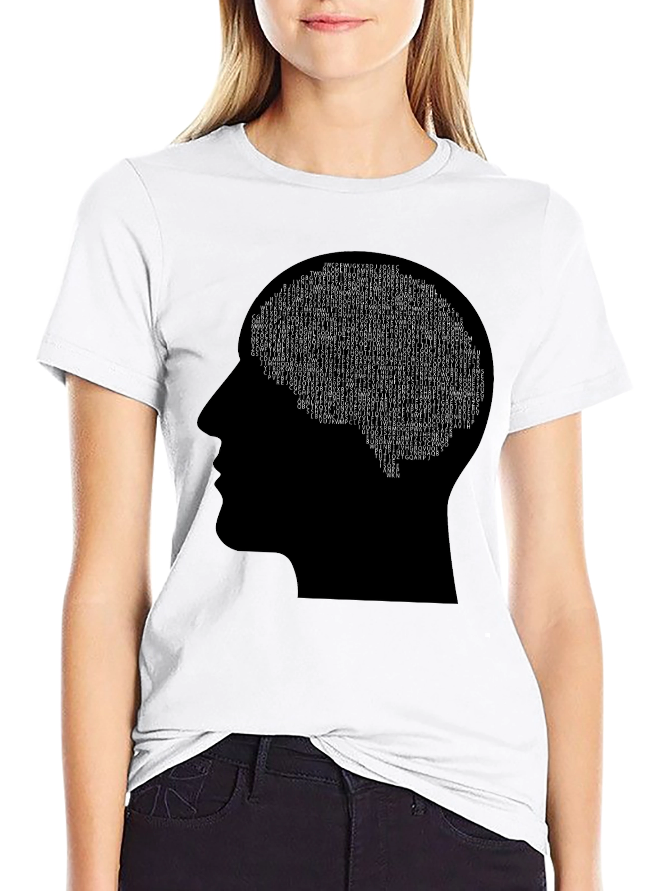 Mind Bytes T-Shirt - Black Brain Design