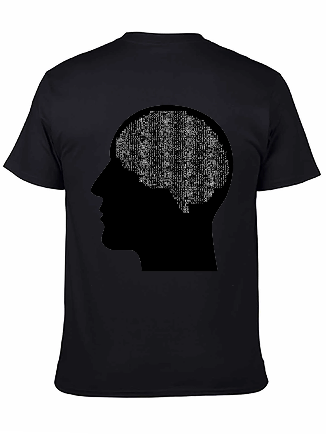 Mind Bytes T-Shirt - Black Brain Design