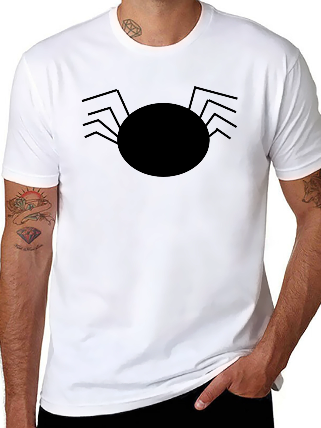 Spider Graphic T-Shirt | Cool Spider Design Tee | Creepy Insect Shirt | Gift for Spider Lovers | Free Shipping $50+