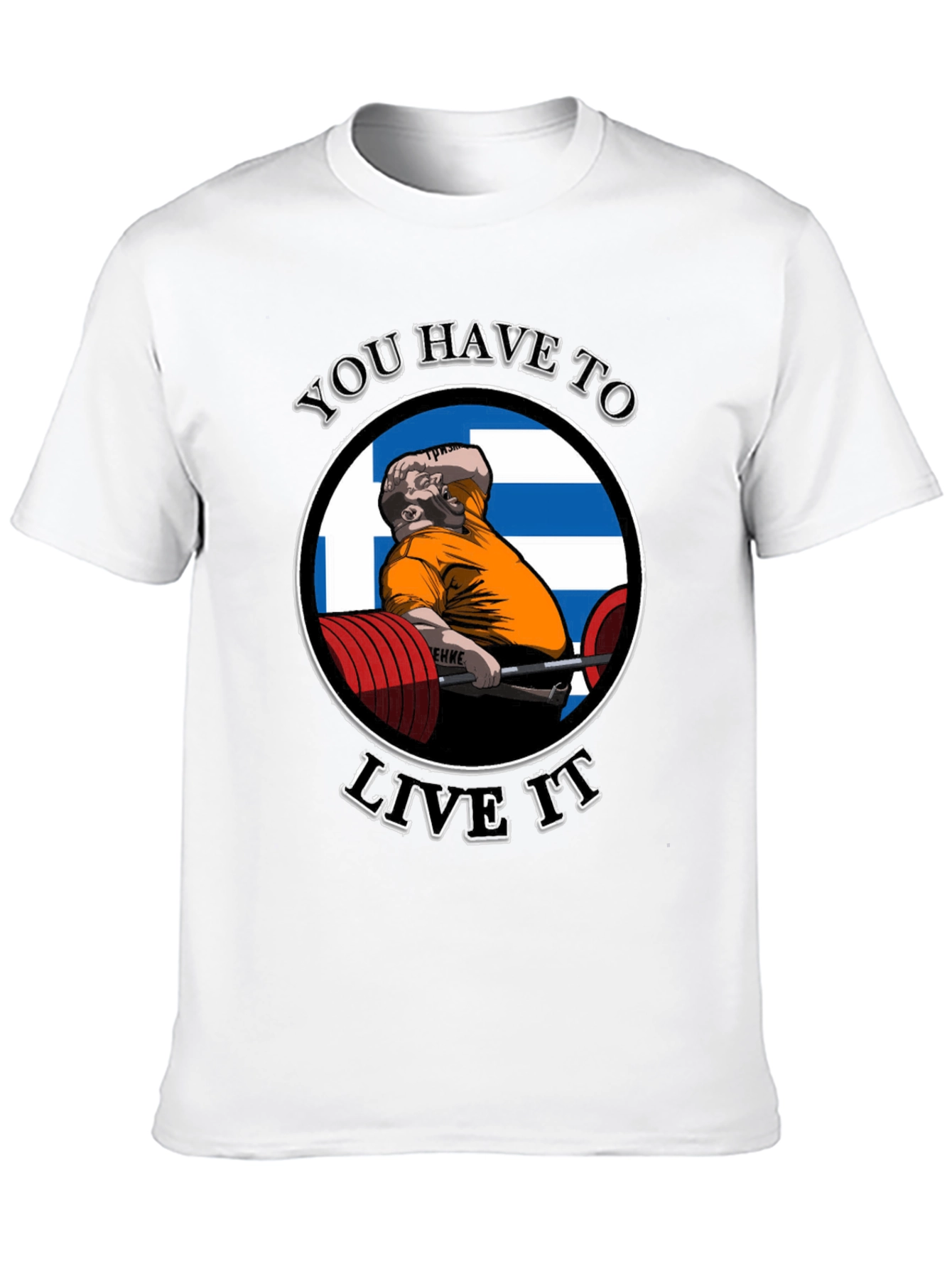 You Have To Live It Black Graphic T-Shirt