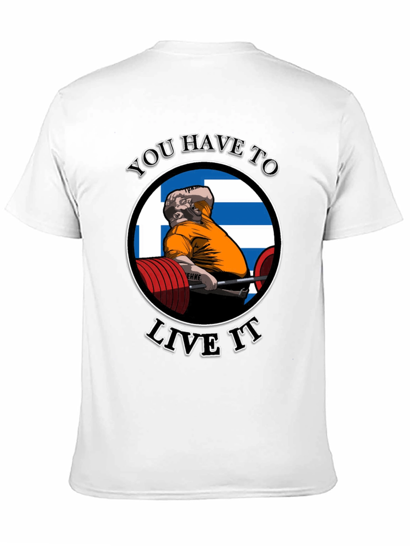 You Have To Live It Black Graphic T-Shirt