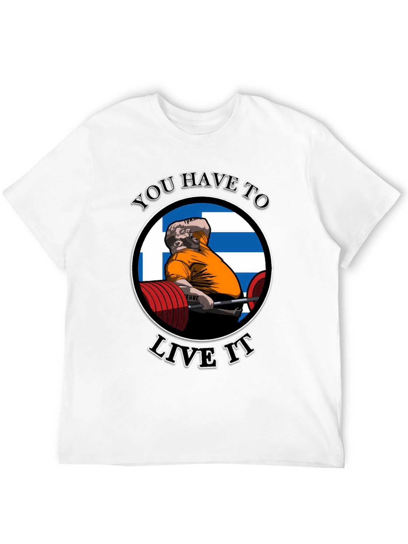 You Have To Live It Black Graphic T-Shirt