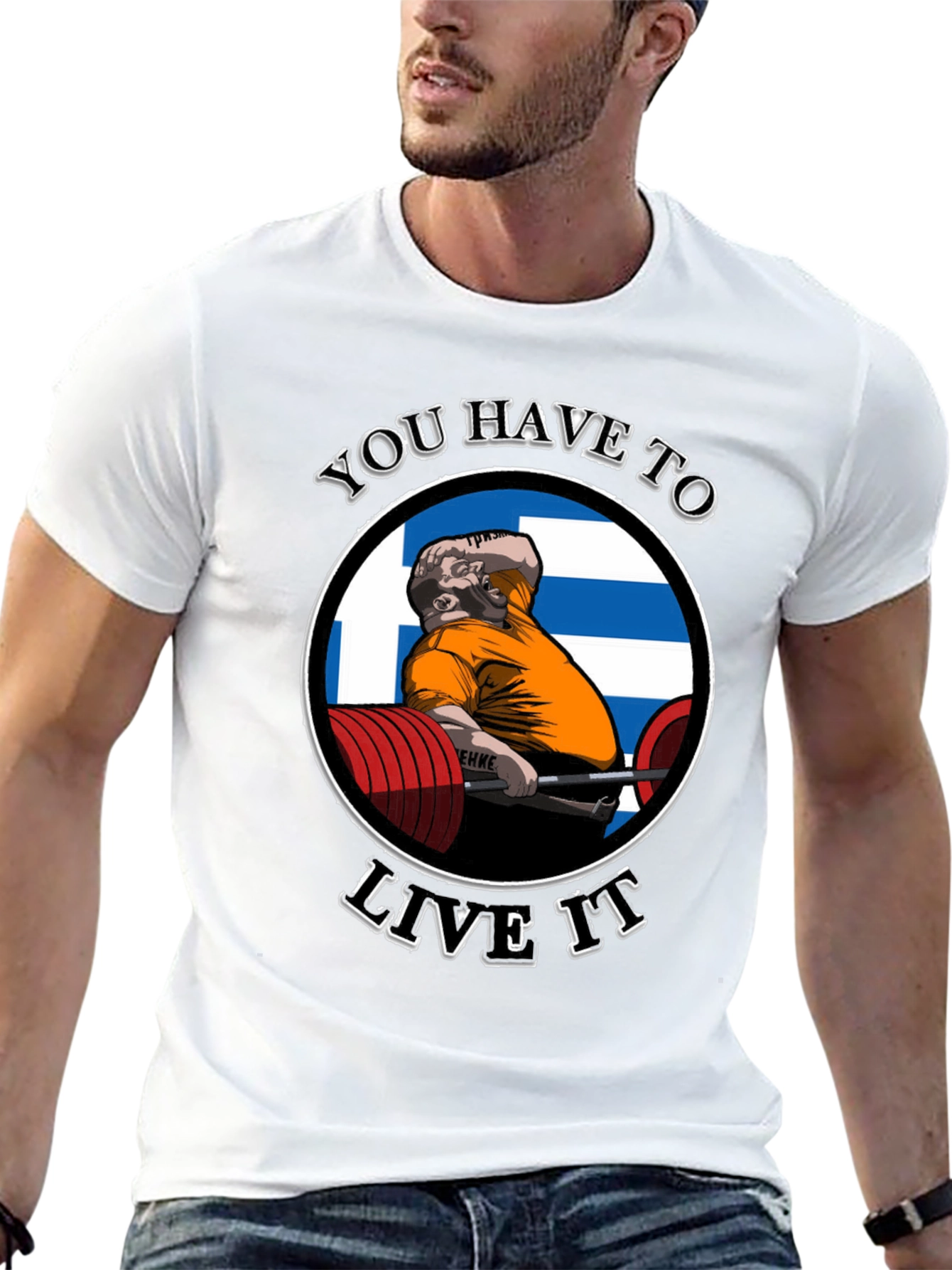You Have To Live It Black Graphic T-Shirt