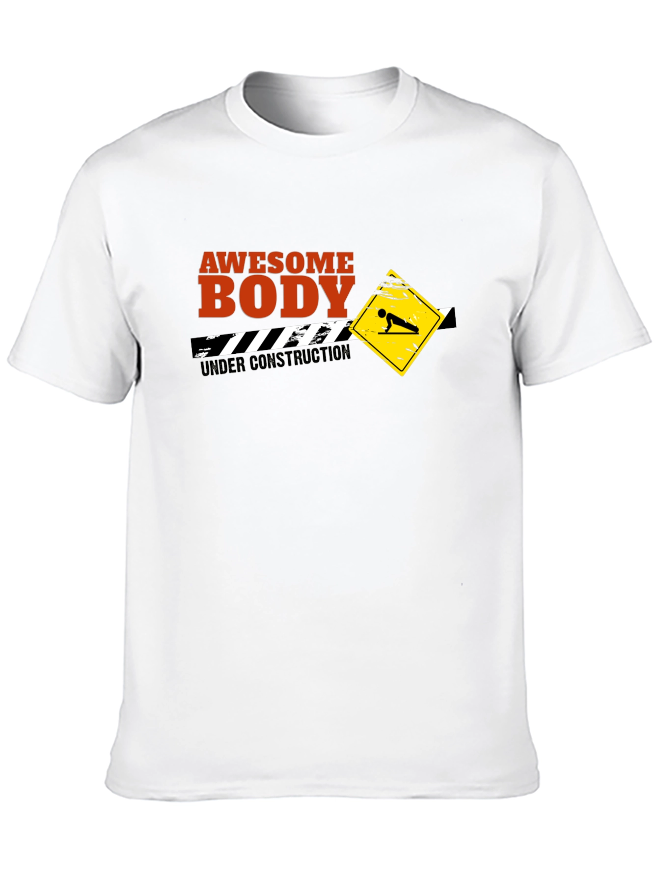 Awesome Body Under Construction T-Shirt - Black