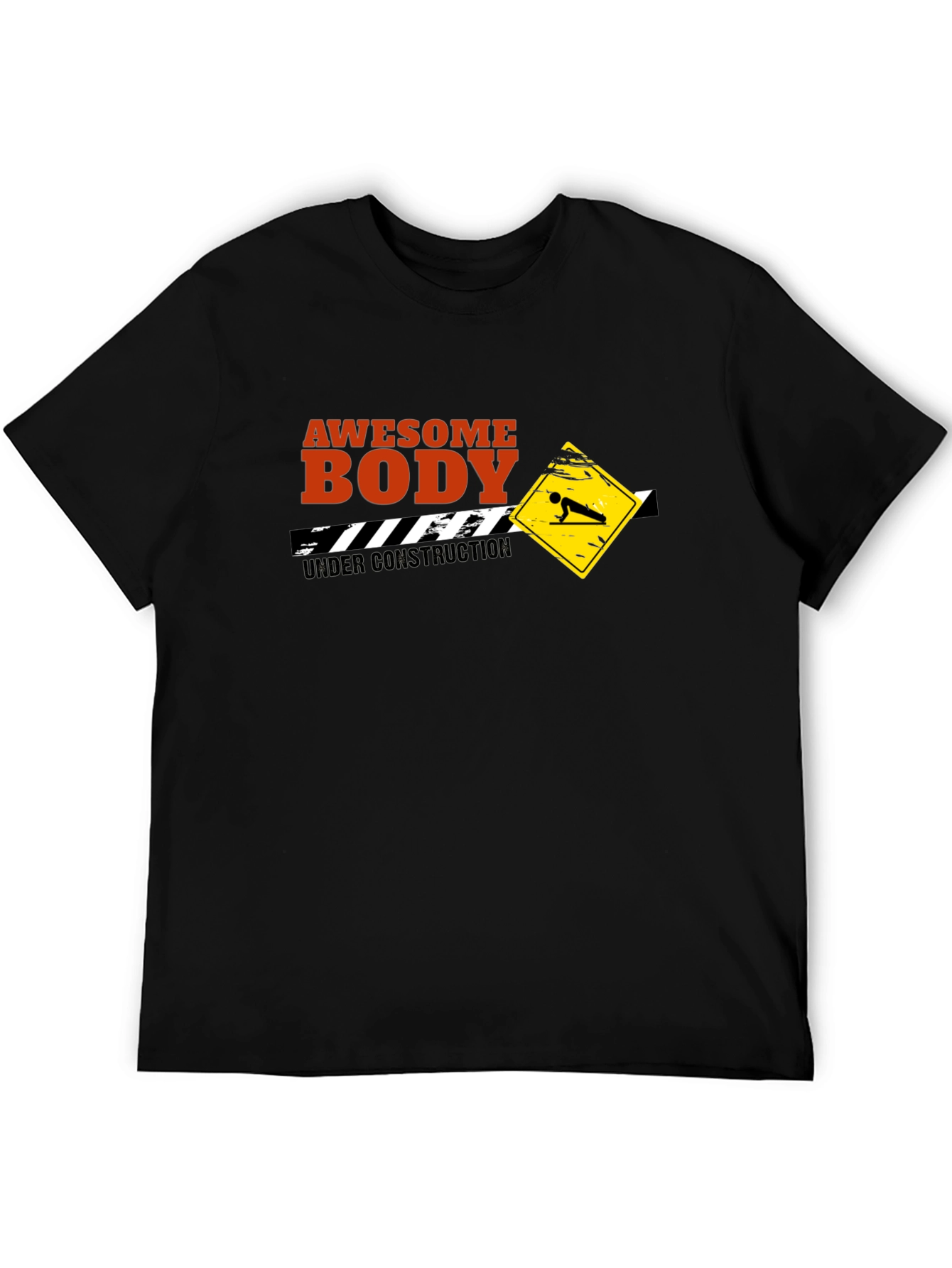Awesome Body Under Construction T-Shirt - Black