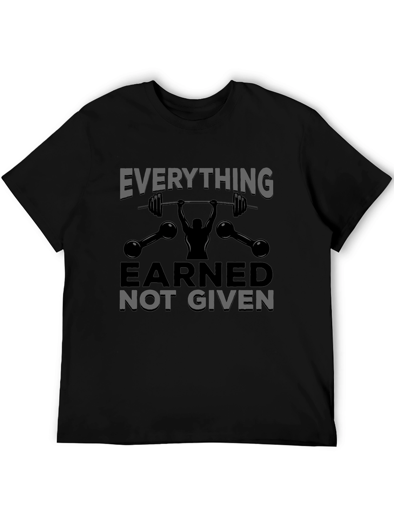 Earned Not Given Weightlifting Graphic T-Shirt