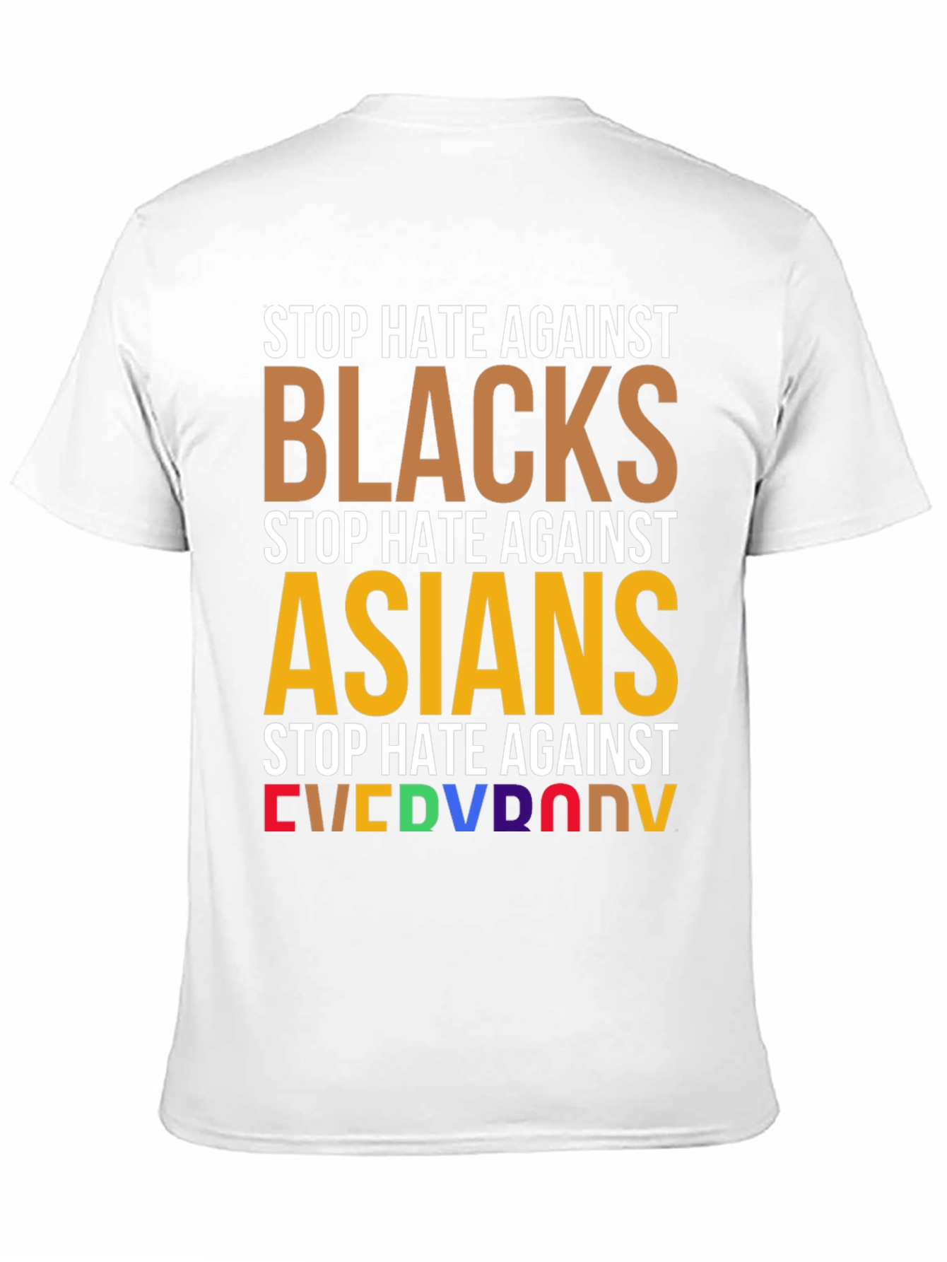 Stop Hate Against Everyone T-Shirt - Equality & Unity