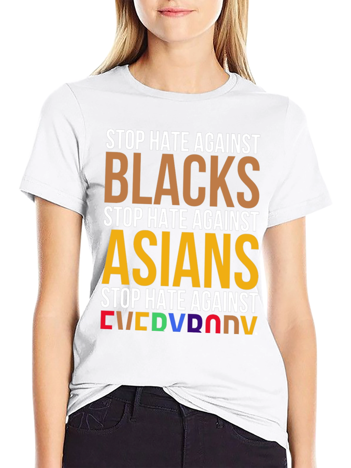 Stop Hate Against Everyone T-Shirt - Equality & Unity