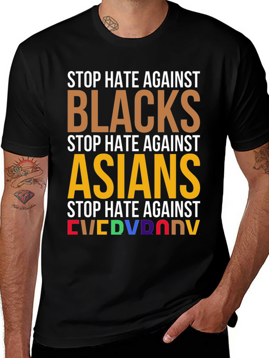 Stop Hate Against Everyone T-Shirt - Equality & Unity