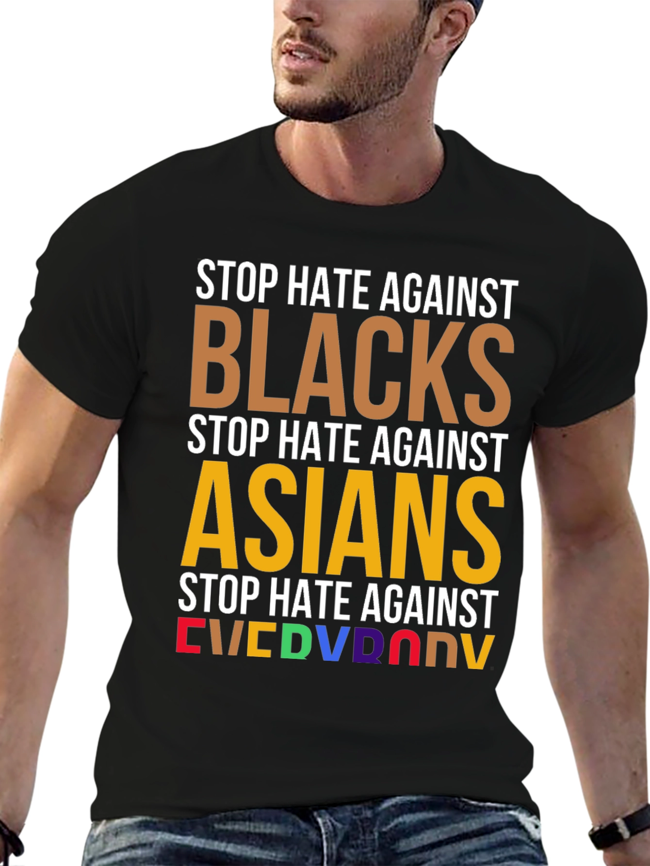 Stop Hate Against Everyone T-Shirt - Equality & Unity