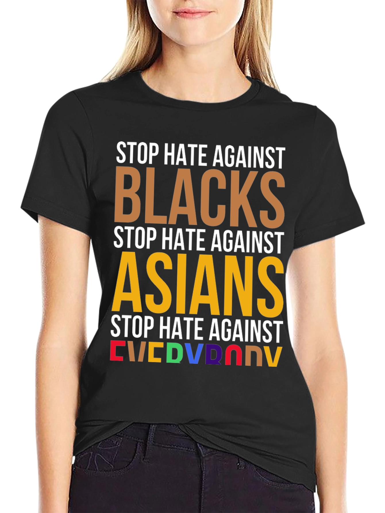 Stop Hate Against Everyone T-Shirt - Equality & Unity