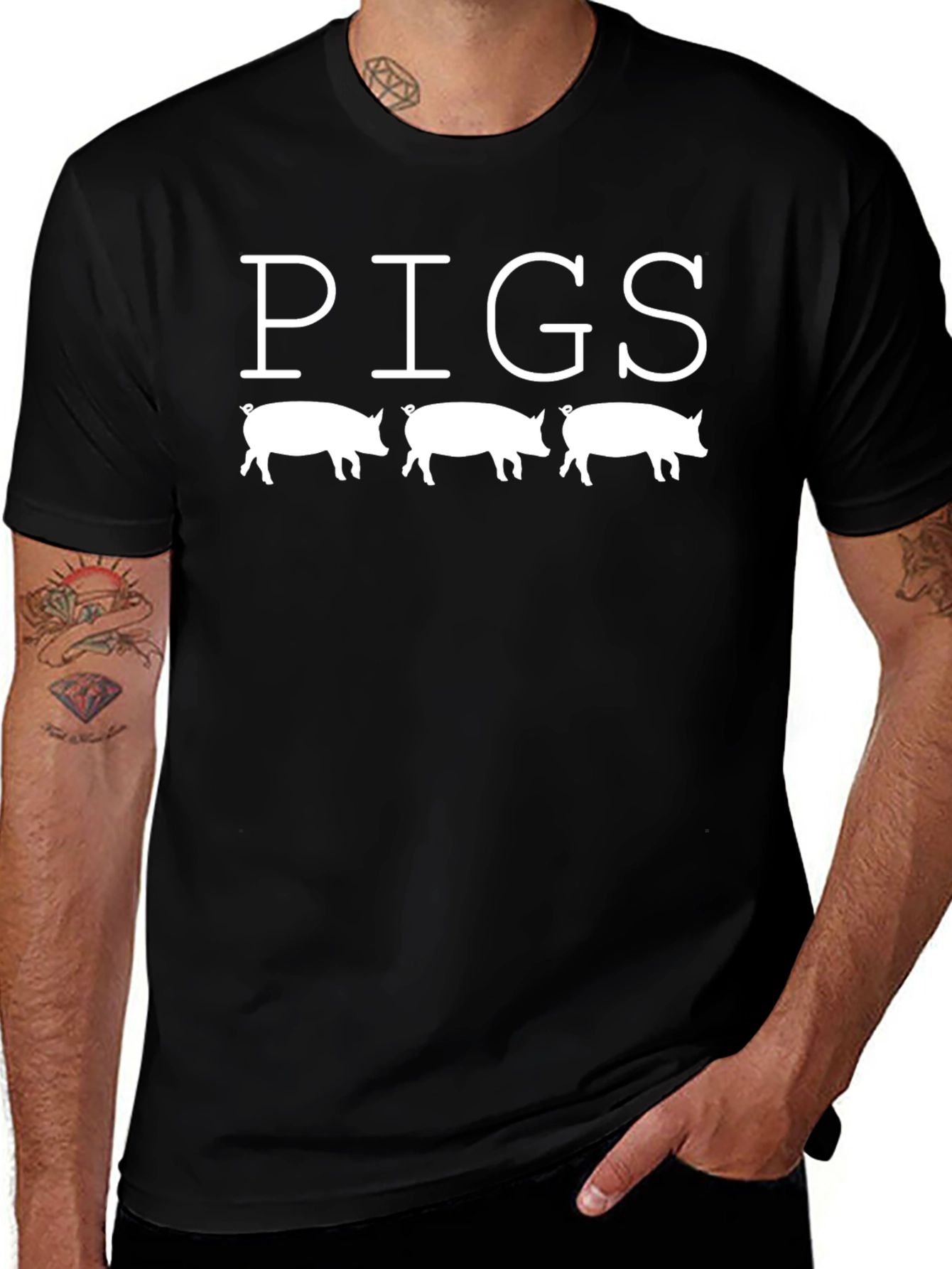 PIGS Graphic Tee - Funny Pig Lover Shirt