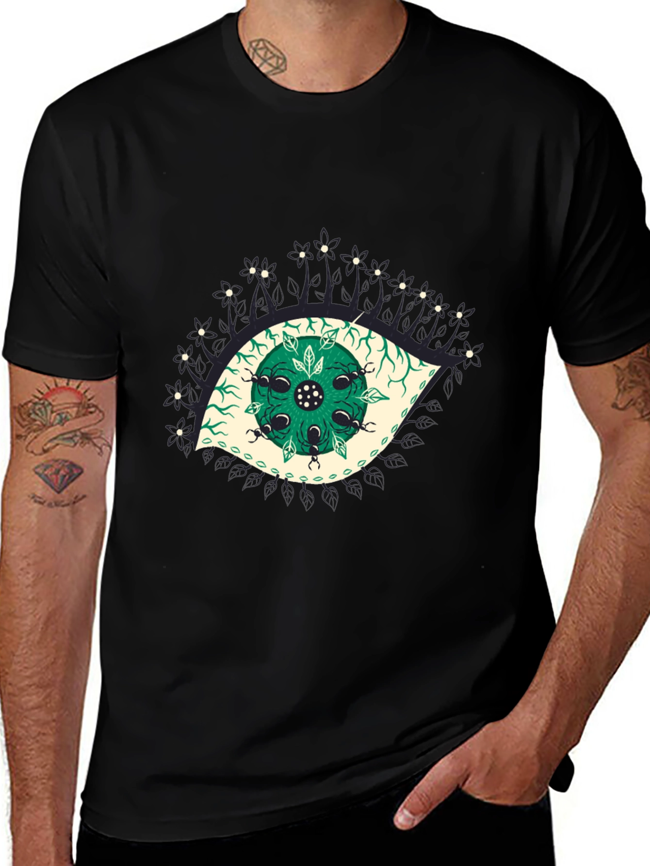 Eye Graphic Black T-Shirt