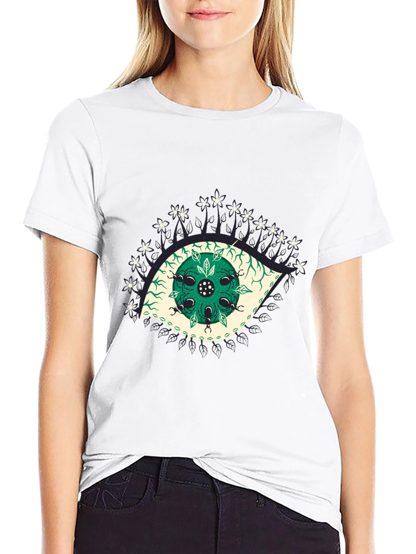Eye Graphic Black T-Shirt