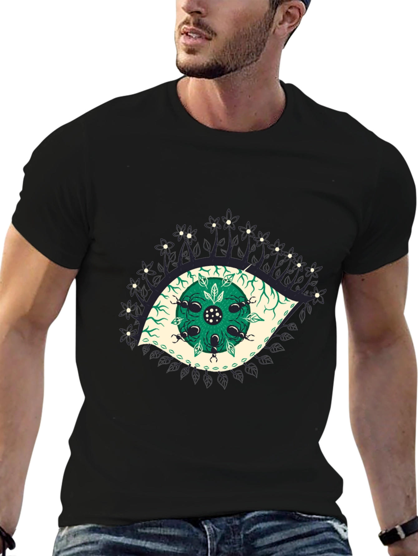 Eye Graphic Black T-Shirt