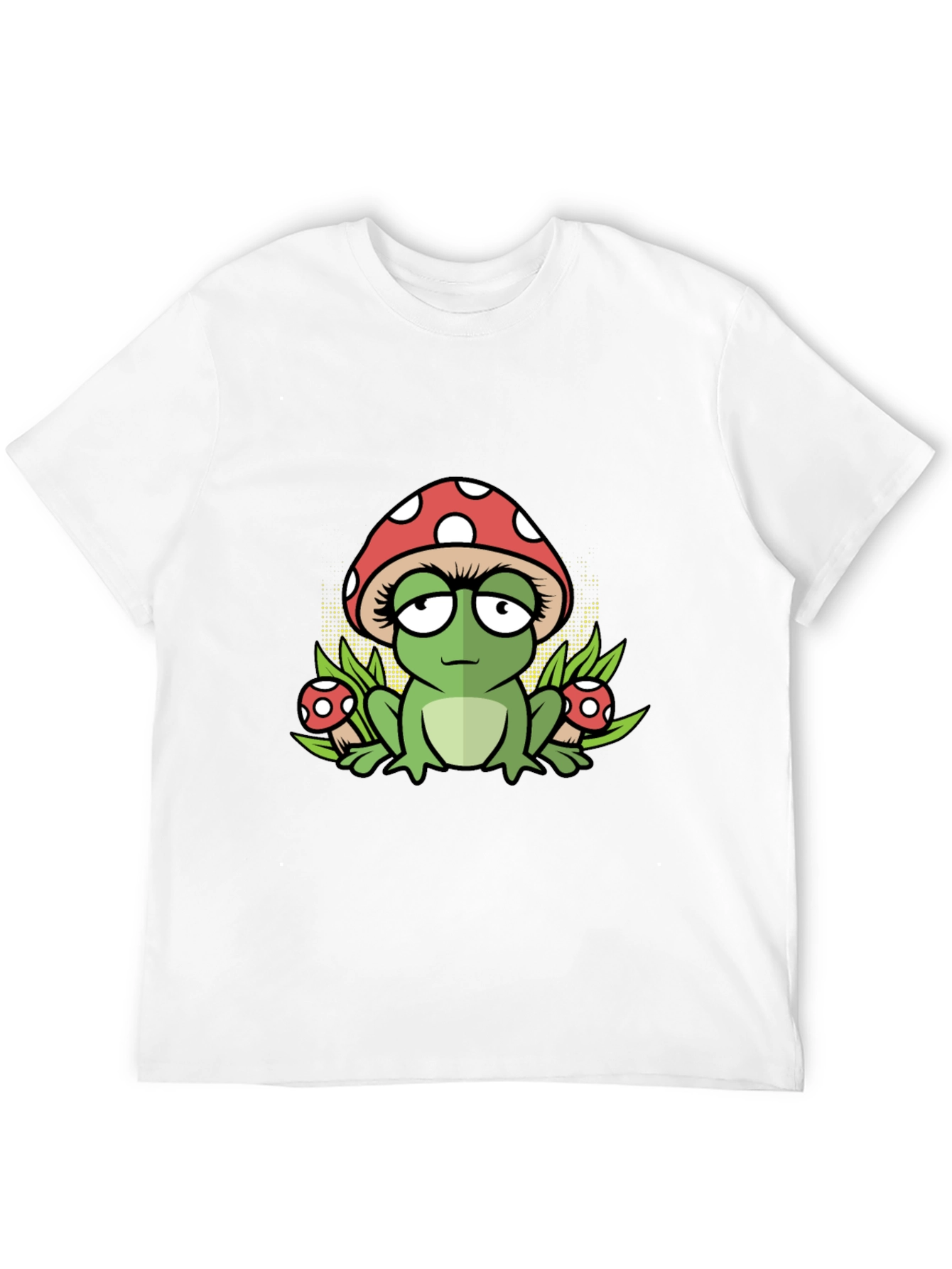 Frog Mushroom Black T-Shirt