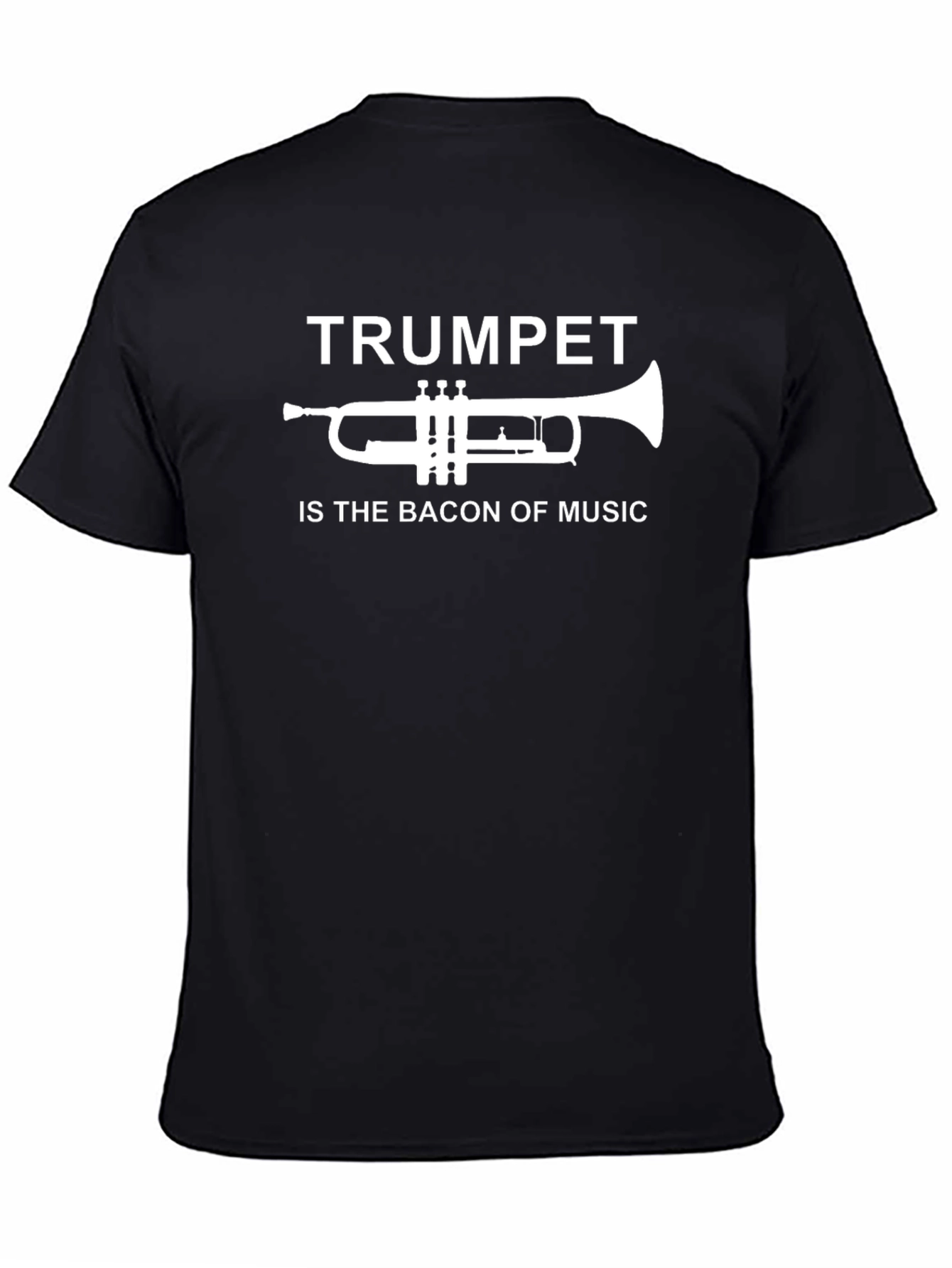 Trumpet Bacon of Music Graphic T-Shirt