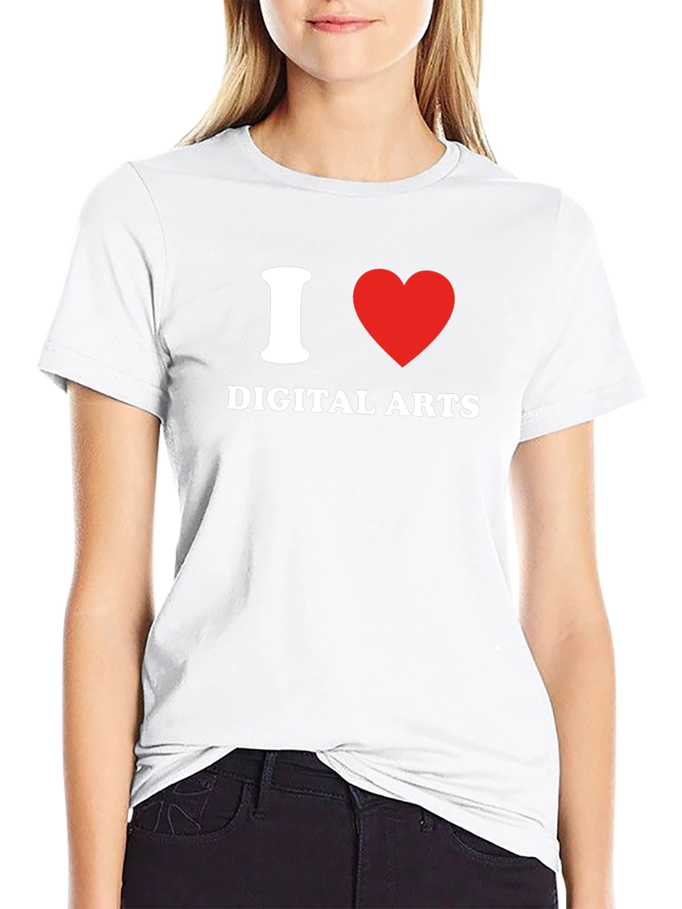I Heart Digital Arts Black T-Shirt