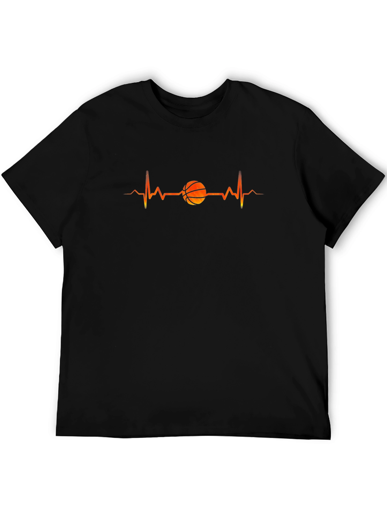 Basketball Heartbeat T-Shirt -  Stylish Graphic Tee