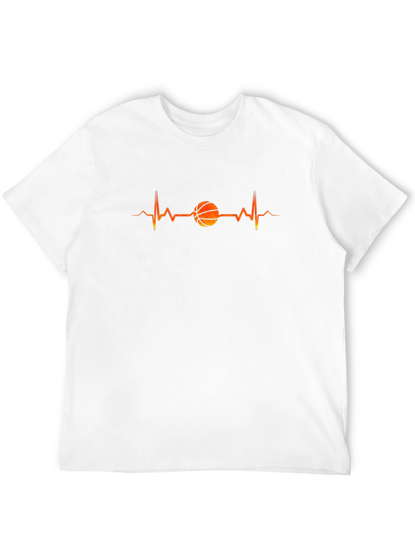 Basketball Heartbeat T-Shirt -  Stylish Graphic Tee