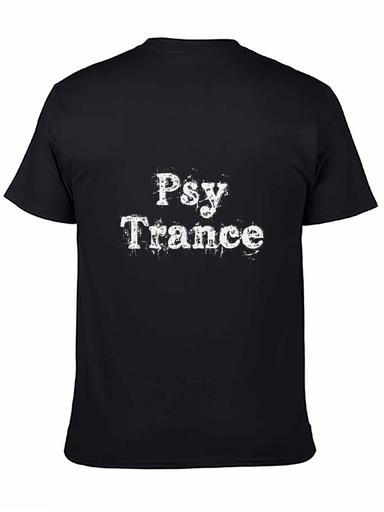 Psy Trance Graphic Tee - Black Cotton Blend