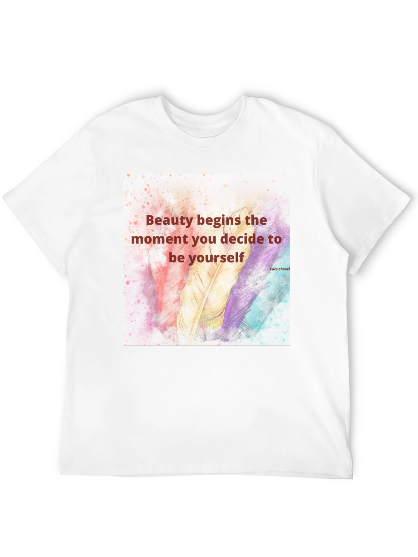 Beauty Begins T-Shirt - Inspirational Quote Tee