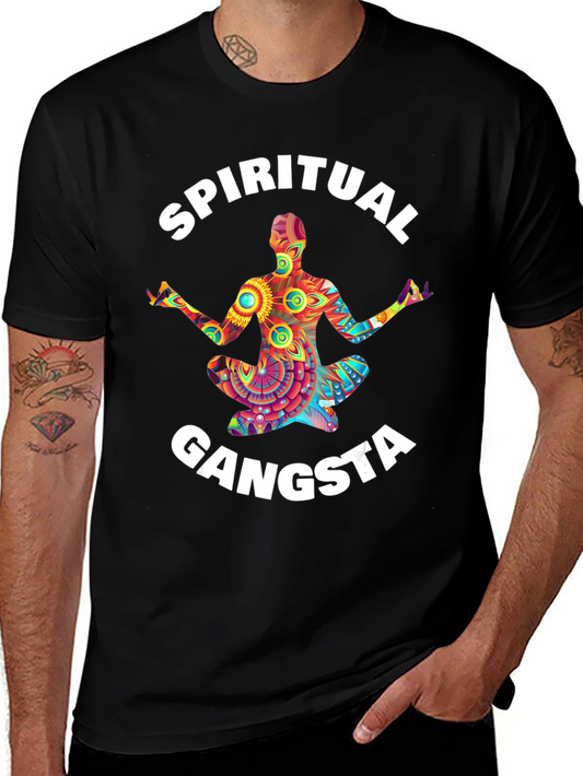 Spiritual Gangsta Graphic Tee - Mens Black T-Shirt