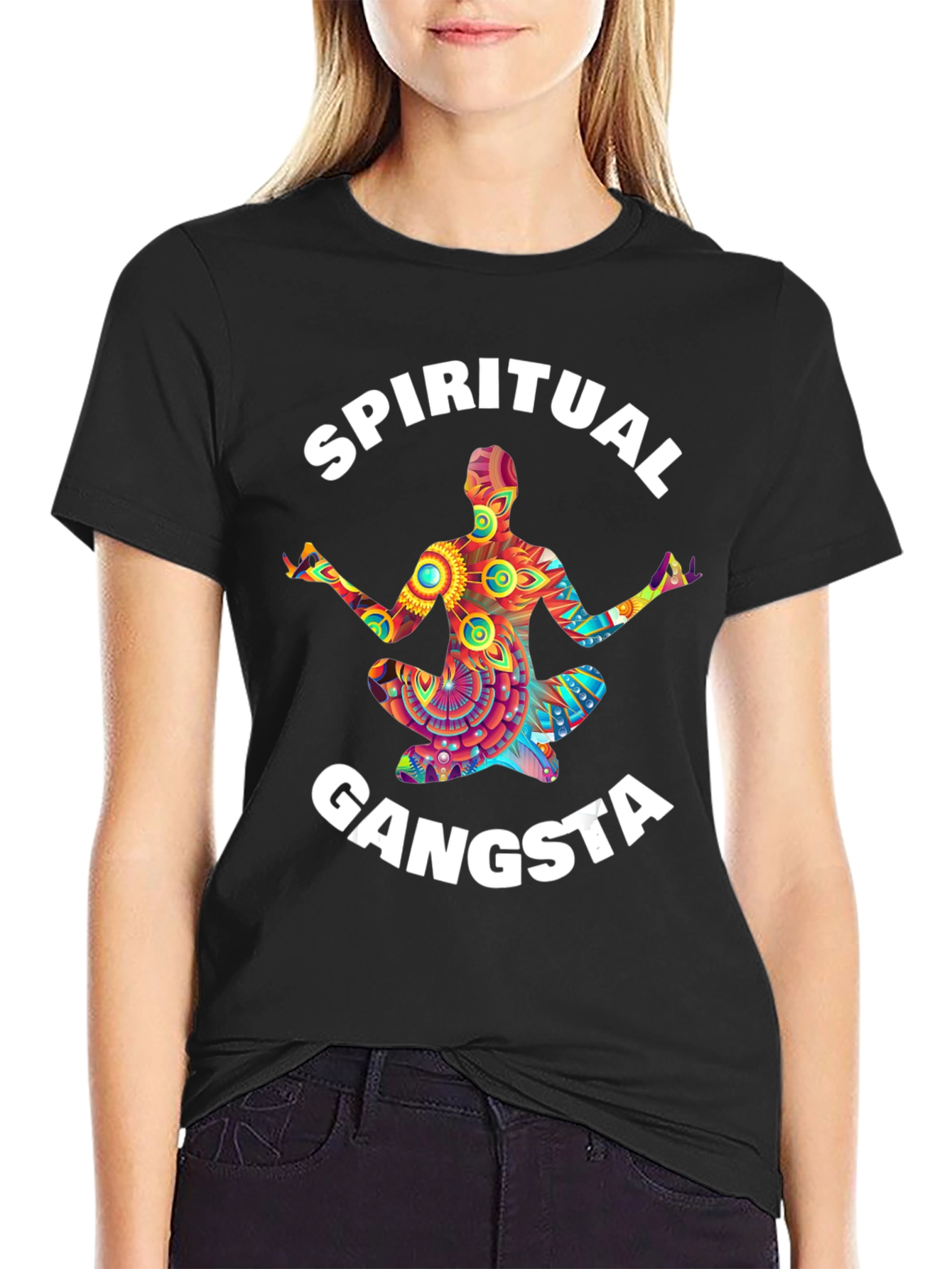Spiritual Gangsta Graphic Tee - Mens Black T-Shirt