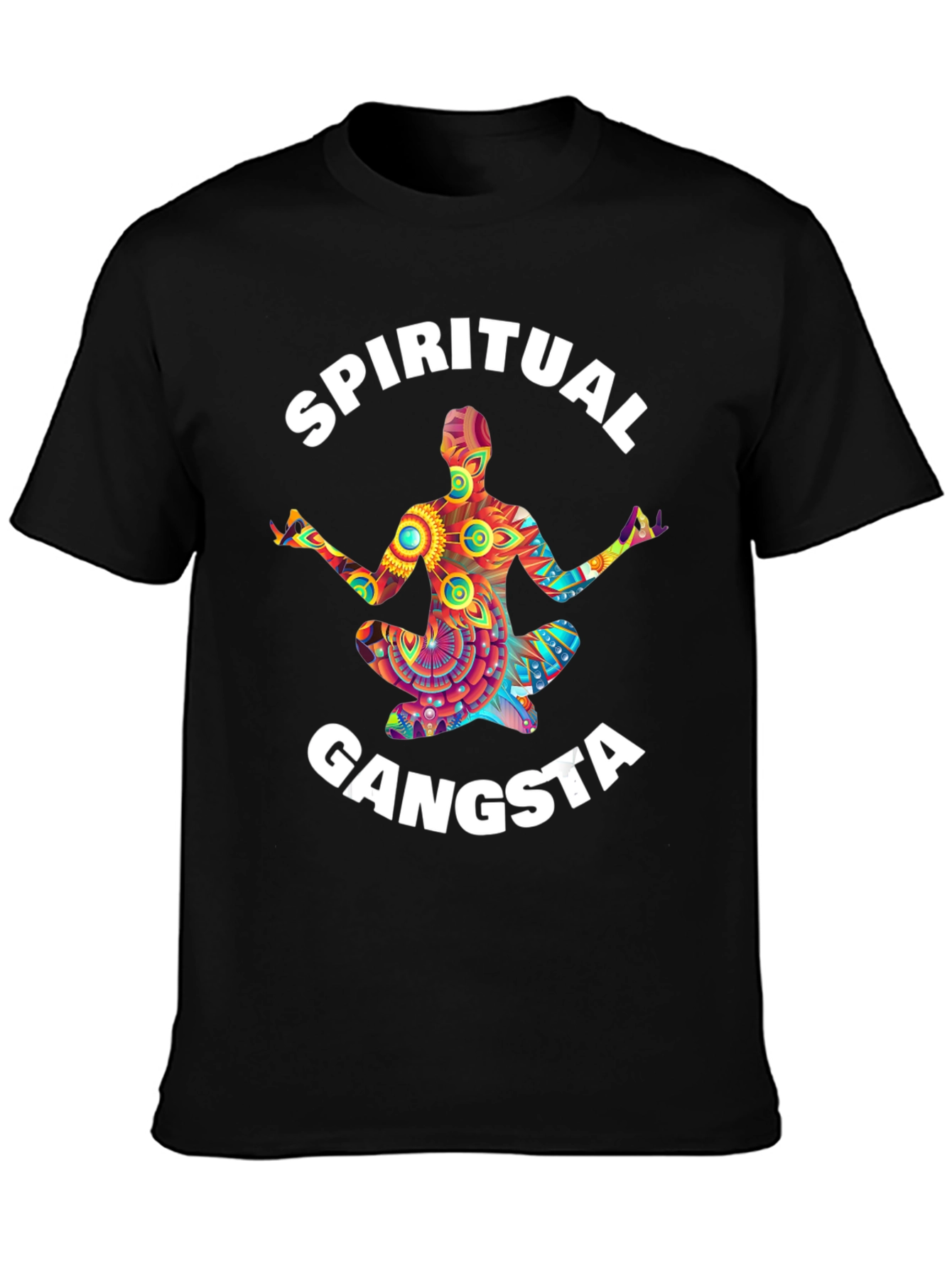 Spiritual Gangsta Graphic Tee - Mens Black T-Shirt