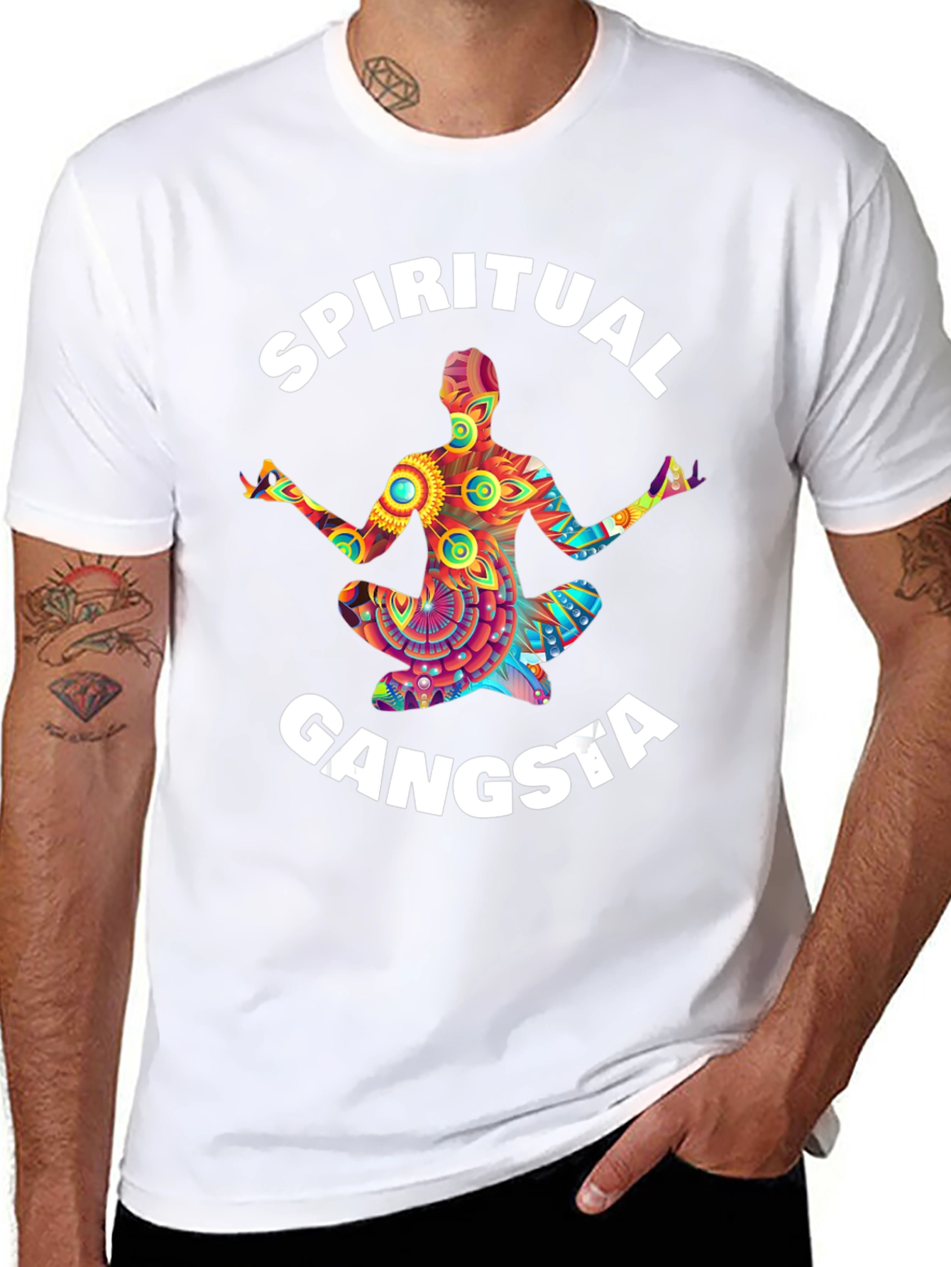 Spiritual Gangsta Graphic Tee - Mens Black T-Shirt