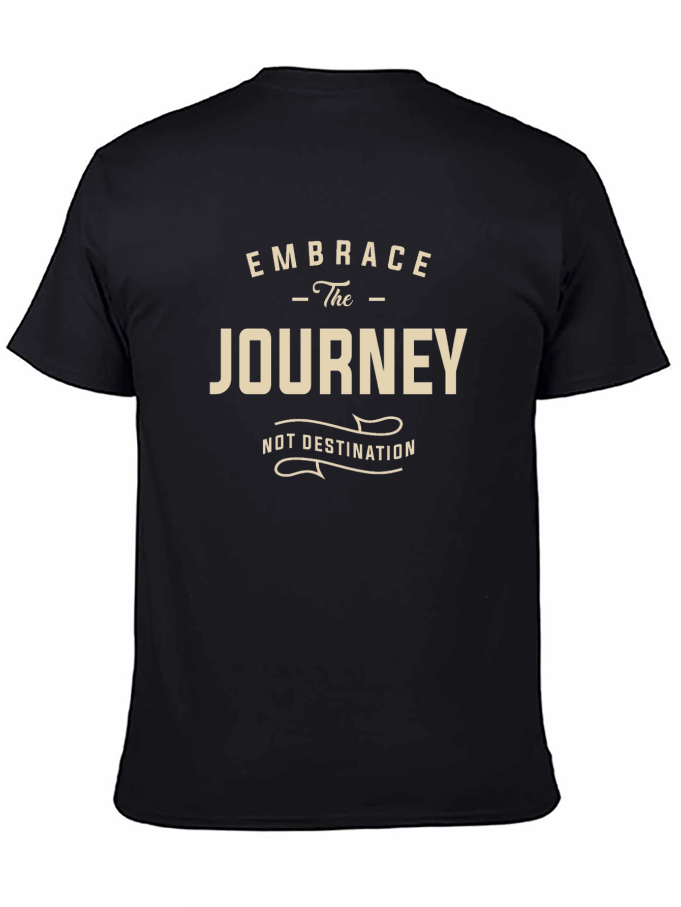 Embrace the Journey Graphic Tee - Black