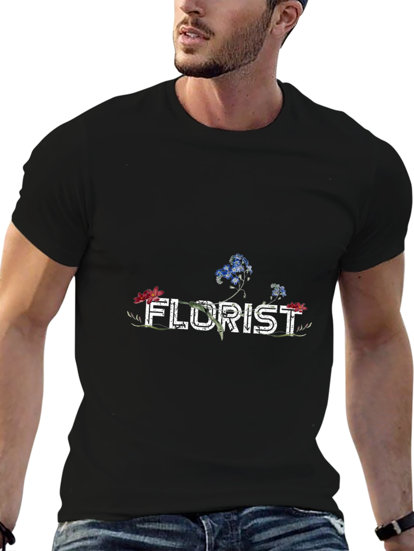 Floral Florist Graphic T-Shirt