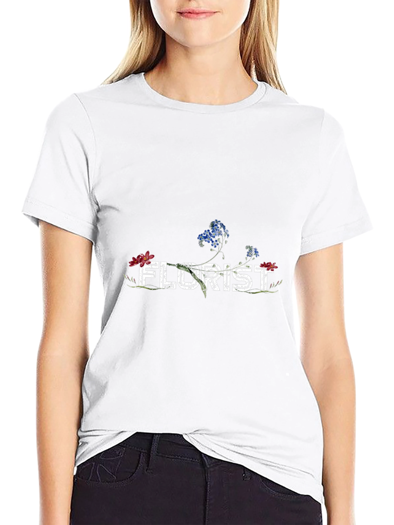 Floral Florist Graphic T-Shirt